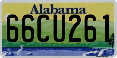 AL license plate 66CU261