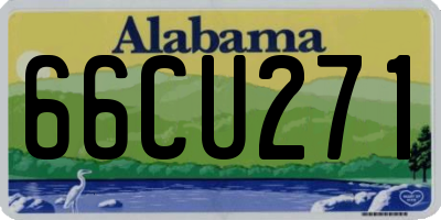 AL license plate 66CU271