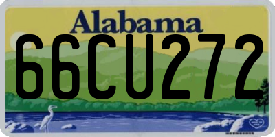 AL license plate 66CU272