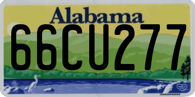 AL license plate 66CU277