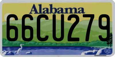 AL license plate 66CU279