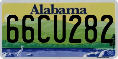 AL license plate 66CU282