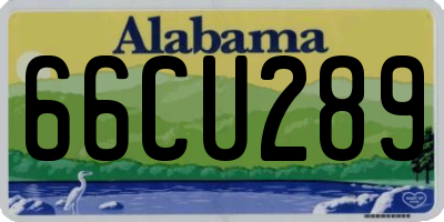 AL license plate 66CU289