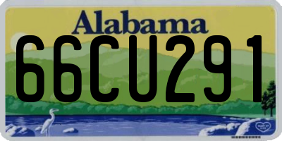 AL license plate 66CU291