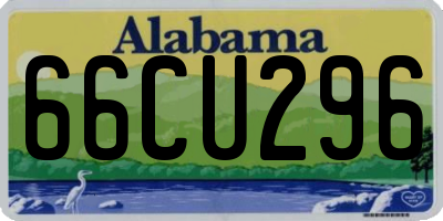 AL license plate 66CU296