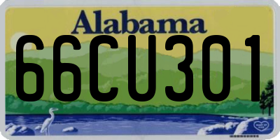 AL license plate 66CU301