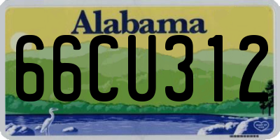AL license plate 66CU312