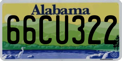 AL license plate 66CU322