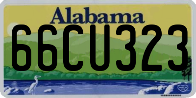 AL license plate 66CU323