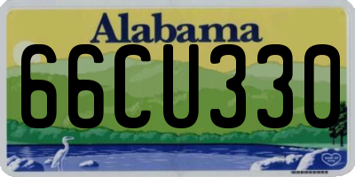 AL license plate 66CU330