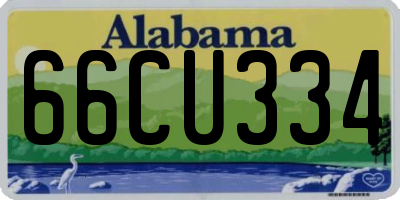 AL license plate 66CU334