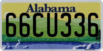 AL license plate 66CU336