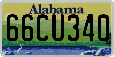 AL license plate 66CU340
