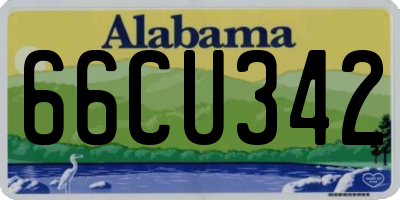 AL license plate 66CU342
