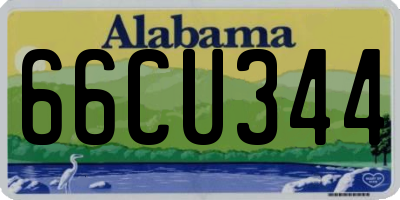 AL license plate 66CU344