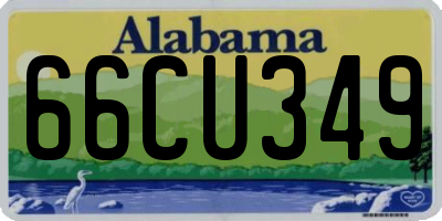 AL license plate 66CU349