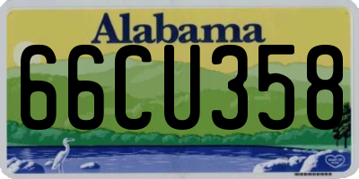 AL license plate 66CU358