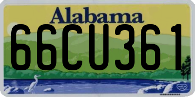 AL license plate 66CU361
