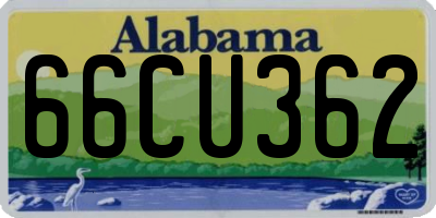 AL license plate 66CU362