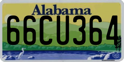 AL license plate 66CU364