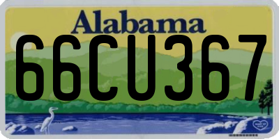 AL license plate 66CU367