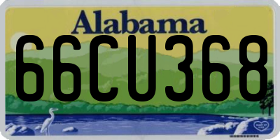 AL license plate 66CU368