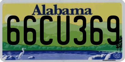 AL license plate 66CU369