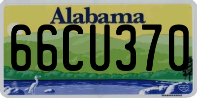 AL license plate 66CU370