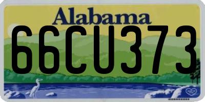 AL license plate 66CU373
