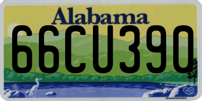 AL license plate 66CU390