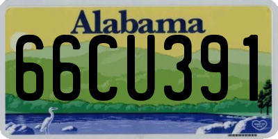 AL license plate 66CU391