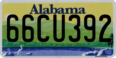 AL license plate 66CU392