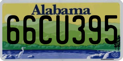 AL license plate 66CU395