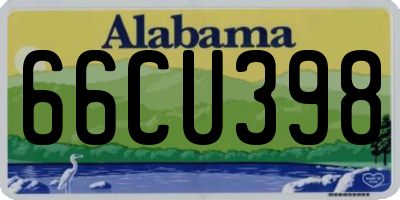 AL license plate 66CU398