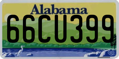 AL license plate 66CU399