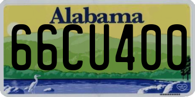 AL license plate 66CU400