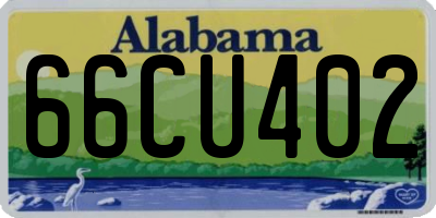 AL license plate 66CU402