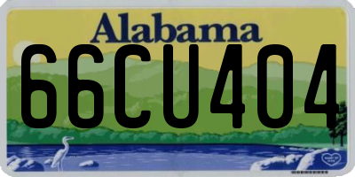 AL license plate 66CU404