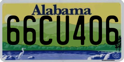 AL license plate 66CU406