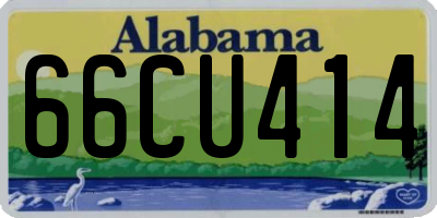 AL license plate 66CU414
