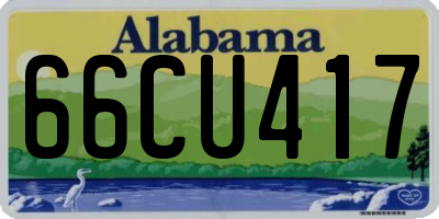 AL license plate 66CU417