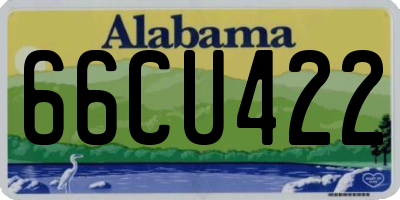 AL license plate 66CU422