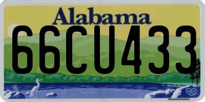 AL license plate 66CU433