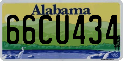 AL license plate 66CU434