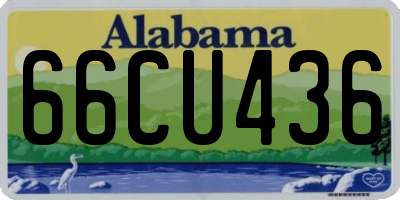 AL license plate 66CU436