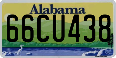 AL license plate 66CU438