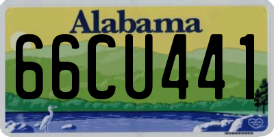 AL license plate 66CU441