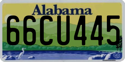 AL license plate 66CU445