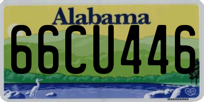 AL license plate 66CU446