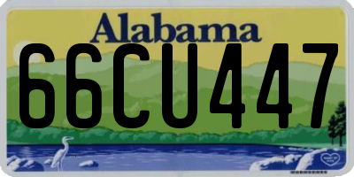 AL license plate 66CU447